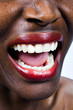 african woman screaming