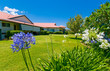 beautiful gardens at back of house