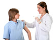 nurse giving injection nurse giving injection