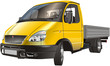 delivery / cargo truck isolated