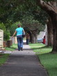 a walk along a straight path