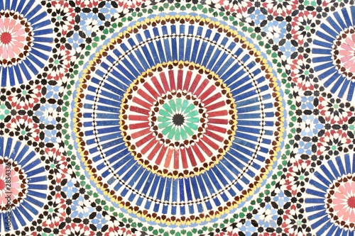 mosaique multicolore