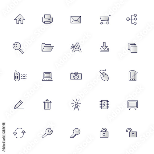 grey icon set