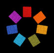 colorful fabric patterns