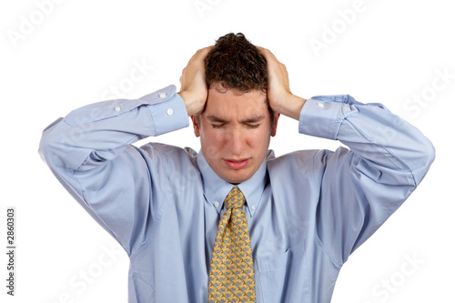 stressed businessman
