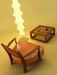 asian style lounge room