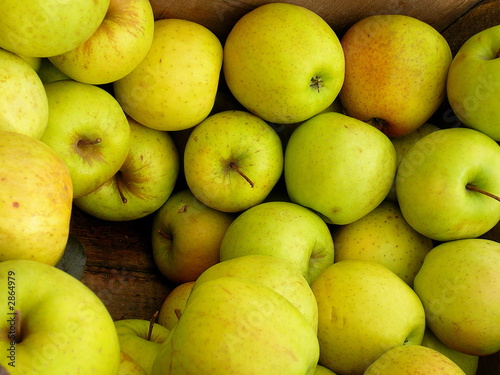Photo: wooden crate of fresh apples wooden crate of fresh apples