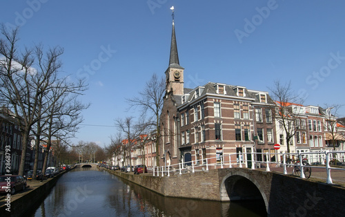 canal in delft canal in delft