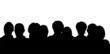 people heads silhouette