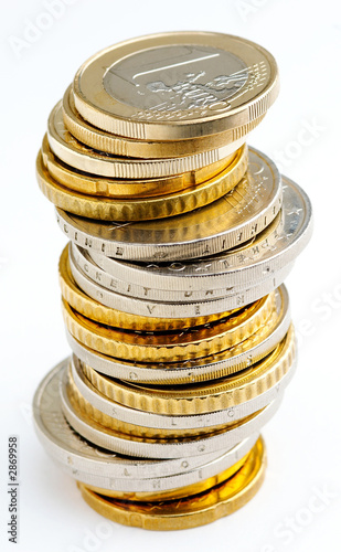 pile of euro coins