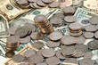 money in a pile