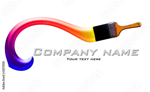Illustration: house painting company logo house painting company logo