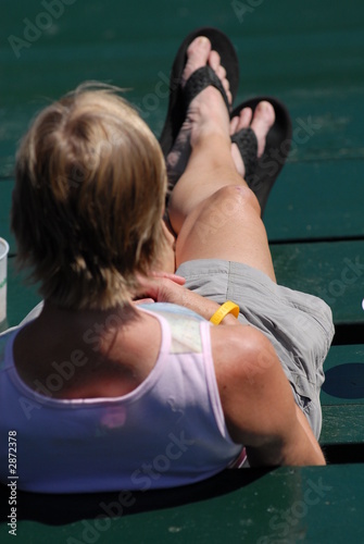woman relaxing woman relaxing