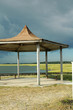 storm clouds and pavillion