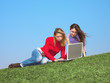 girls with a laptop