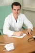 doctor at the table