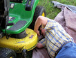 repairing the riding lawn mower #2