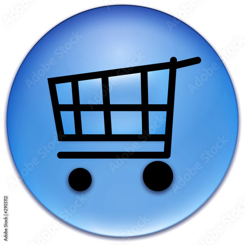 Illustration: On-line shopping button On-line shopping button