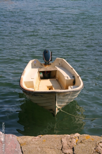 solitary boat