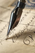 ancient letter and ink feath ancient letter and ink feath