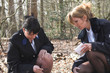 investigating a crime scene investigating a crime scene
