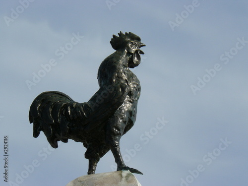 coq gaulois en bronze