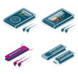 computer hardware icons set - design elements 57b