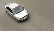 silver car speed isolated on gray background silver car speed isolated on gray background