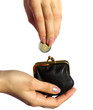 coin in purse coin in purse