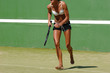 energetic woman playing tennis. energetic woman playing tennis.
