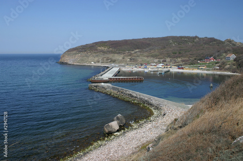 harbor of hammerhus, bornholm