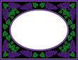 lilac frame/border,purple on black