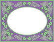 lilac frame/border, pastel