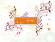 abstract floral frame