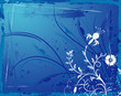 abstract floral frame