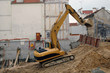 pelleteuse sur chantier
