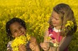 african american and caucasian girls