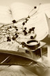ancient letter and ink feath