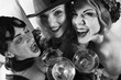 Photo: three retro females out on the town. three retro females out on the town.