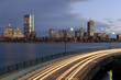 boston at night from cambridge