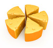 a peace of cheese