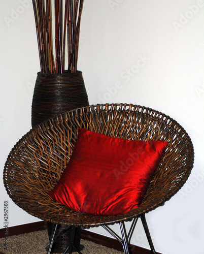 Photo: round wicker chair round wicker chair