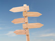 wooden signpost