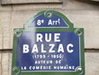 rue balzac. paris.
