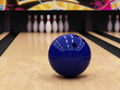 bowling ball and pins bowling ball and pins