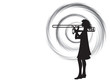 female trombonist