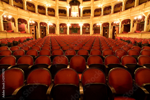 inside an old theater