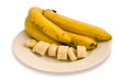 bananas with slices bananas with slices