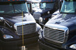 blue semi trucks