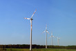 wind turbines in the fields